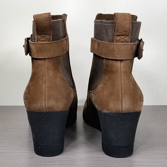 UGG Indra Waterproof Boot, Brown Leather, Womens Size 7.5 / 38.5 - Picture 5 of 10